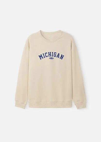 Áo Thun Sweater Cotton Giữ Ấm No Style M20 Be - YaMe.vn