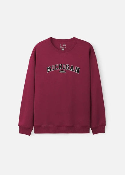Áo Thun Sweater Cotton Giữ Ấm No Style M20 Đỏ Đậm - YaMe.vn