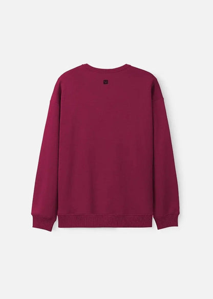 Áo Thun Sweater Cotton Giữ Ấm No Style M20 Đỏ Đậm - YaMe.vn