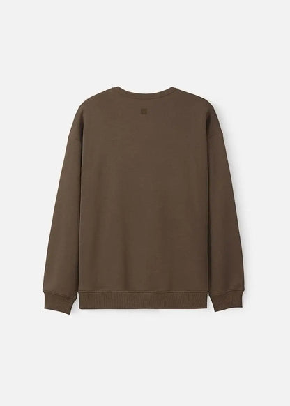Áo Thun Sweater Cotton Giữ Ấm No Style M20 Nâu - YaMe.vn