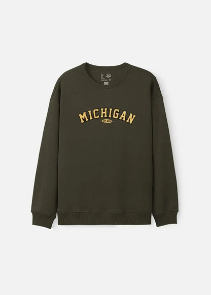 Áo Thun Sweater Cotton Giữ Ấm No Style M20 Xanh Lá Đậm - YaMe.vn