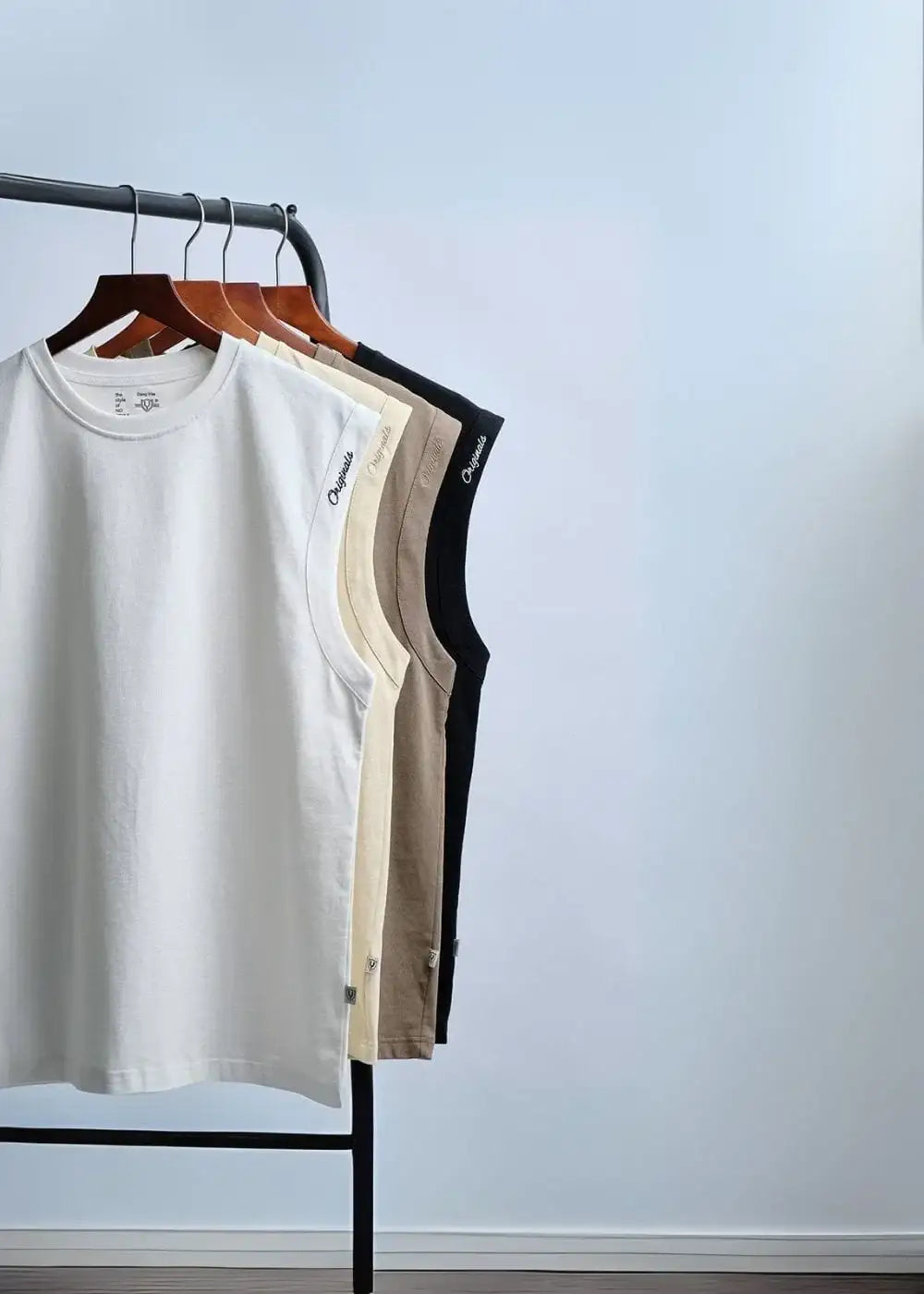 Áo Thun 3 Lỗ Basic Mềm Mại Thoáng Mát No Style M22 Trắng - YaMe.vn