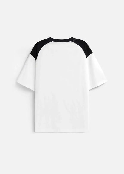 Áo Thun Cotton Mềm Mịn Phối Màu No Style M3 Trắng Đen - YaMe.vn