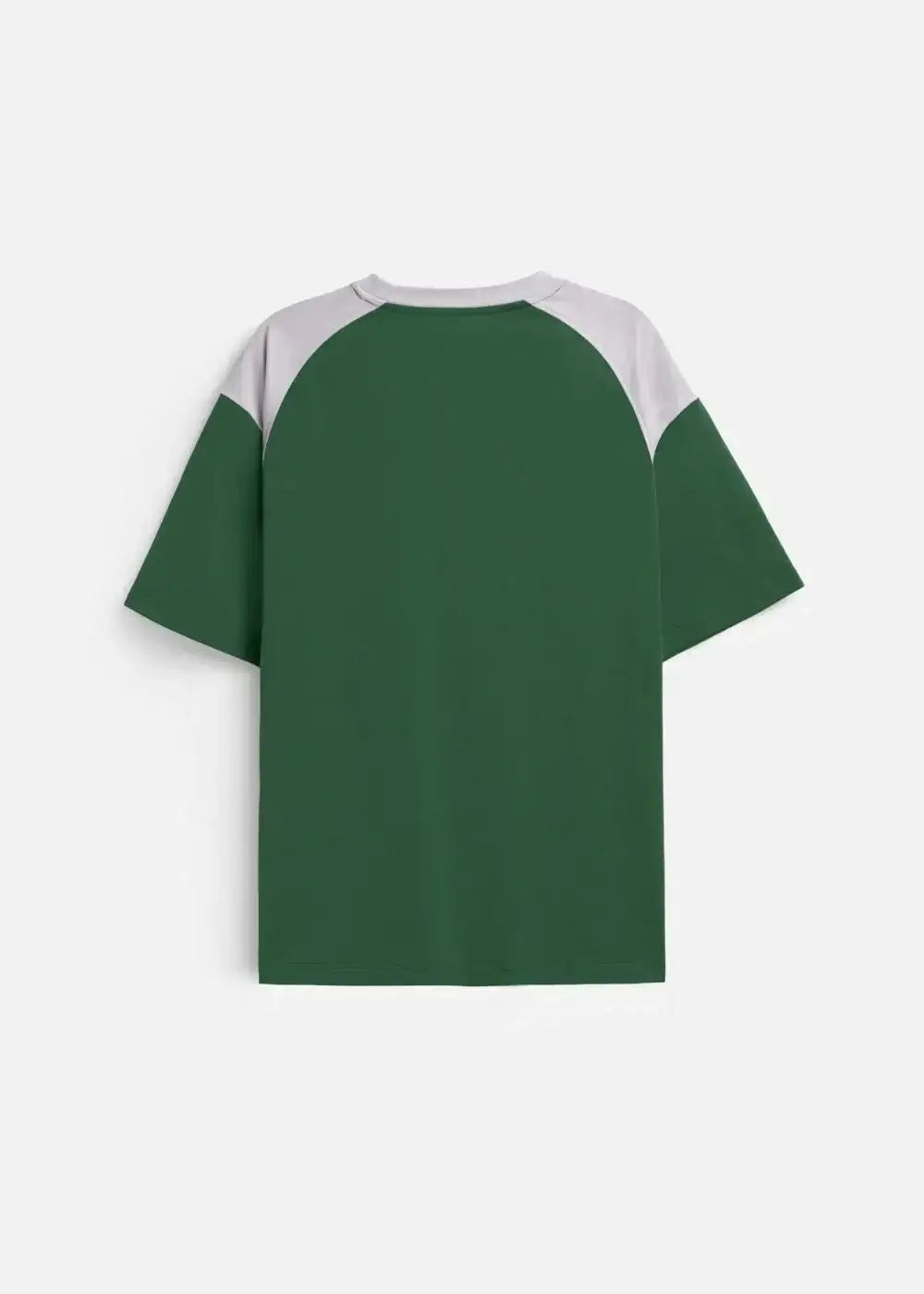 Áo Thun Cotton Mềm Mịn Phối Màu No Style M3 Xanh Lá Đậm - YaMe.vn