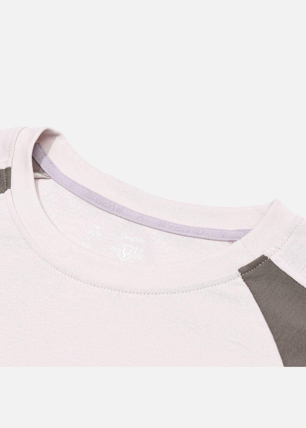 Áo Thun Raglan Cotton Phối Màu No Style M5 Be Nâu - YaMe.vn