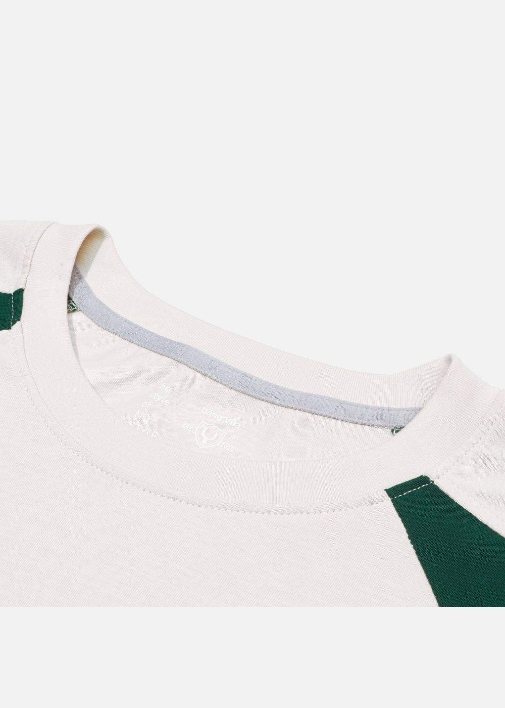 Áo Thun Raglan Cotton Phối Màu No Style M5 Be Xanh Lá - YaMe.vn