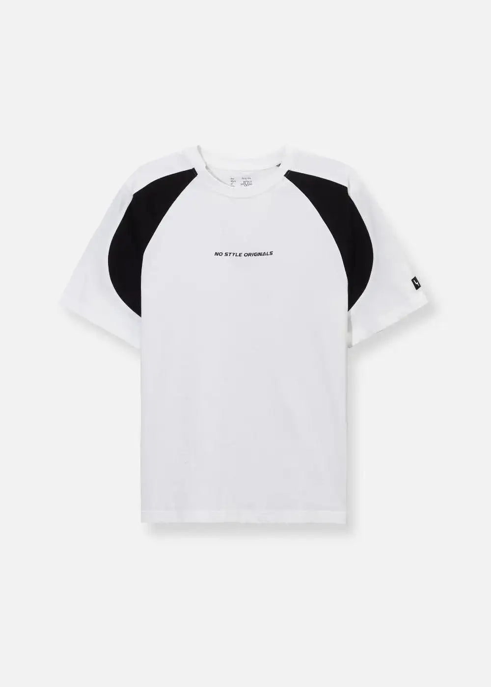 Áo Thun Raglan Cotton Phối Màu No Style M5 Trắng Đen - YaMe.vn