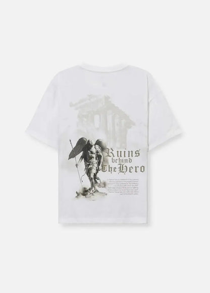 Áo Thun Graphic Cotton Mềm Mại No Style M7 Trắng - YaMe.vn