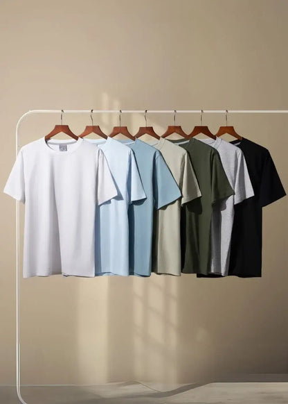 Áo Thun Cotton Wash Siêu Mềm Non Branded 39 Đen - YaMe.vn