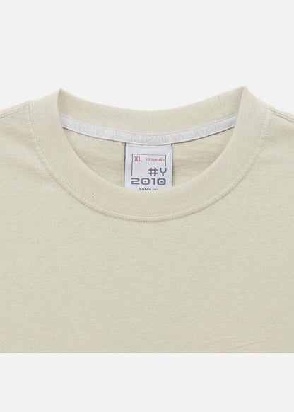 Áo Thun Cotton Wash Siêu Mềm Non Branded 39 Nâu Nhạt - YaMe.vn