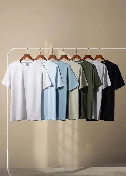 Áo Thun Cotton Wash Siêu Mềm Non Branded 39 Trắng - YaMe.vn