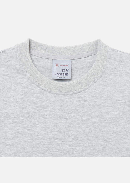 Áo Thun Cotton Wash Siêu Mềm Non Branded 39 Xám - YaMe.vn