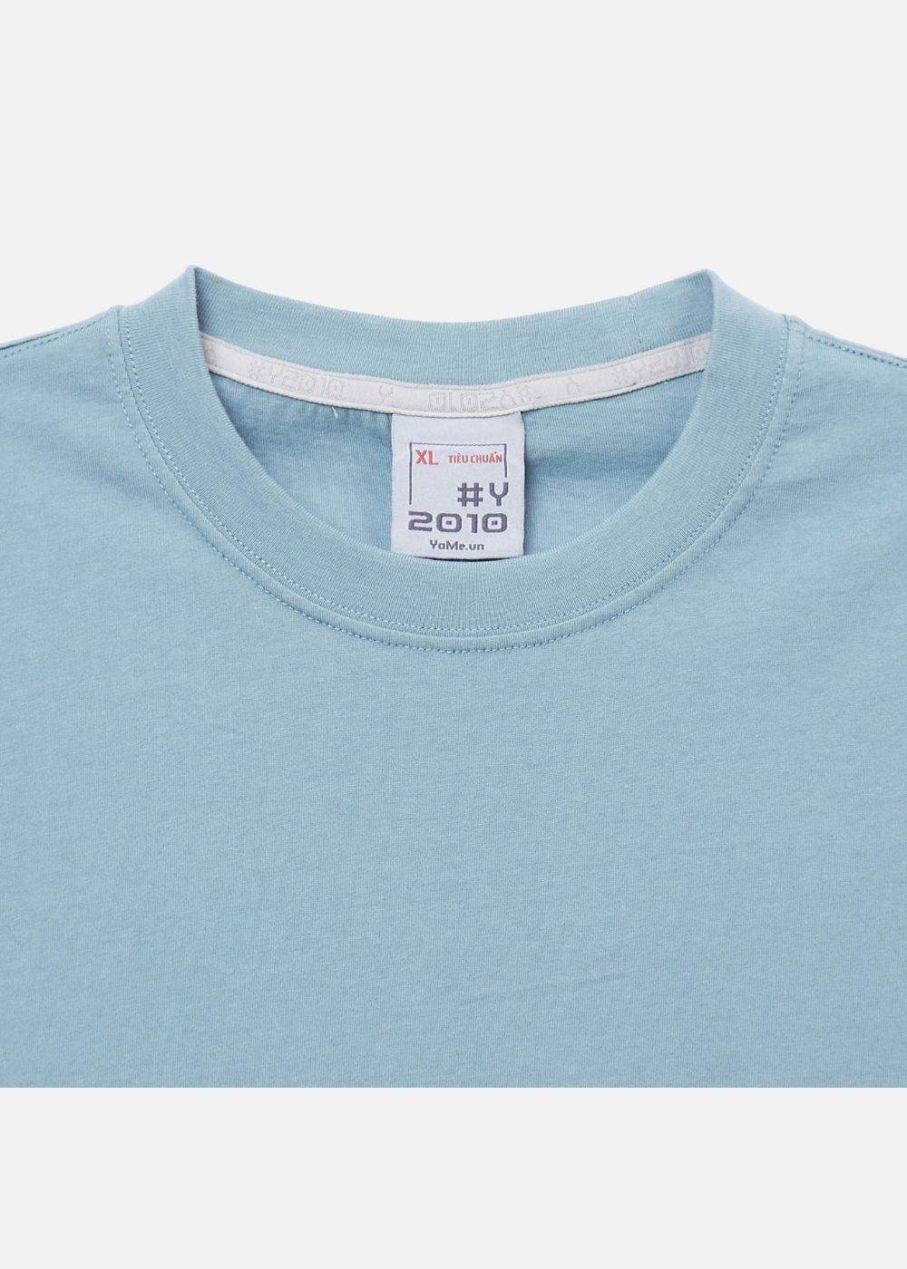 Áo Thun Cotton Wash Siêu Mềm Non Branded 39 Xanh Dương - YaMe.vn