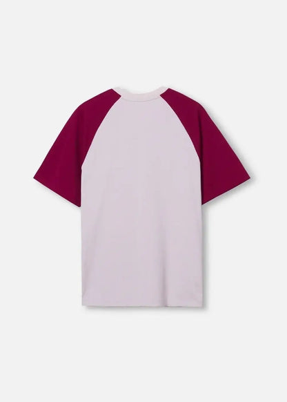 Áo Thun Raglan Phối Màu Seventy Seven 03 Be Đỏ - YaMe.vn