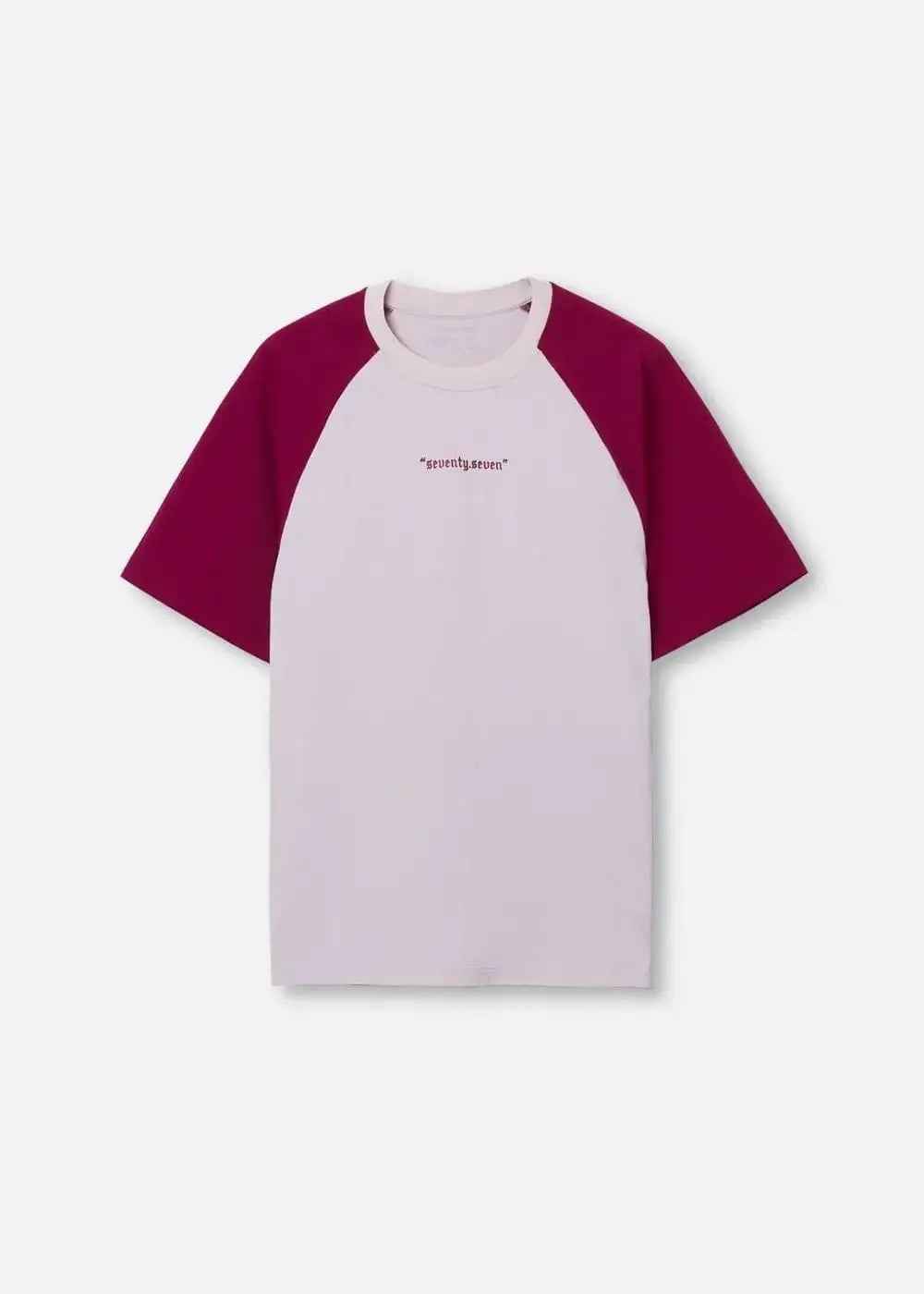 Áo Thun Raglan Phối Màu Seventy Seven 03 Be Đỏ - YaMe.vn