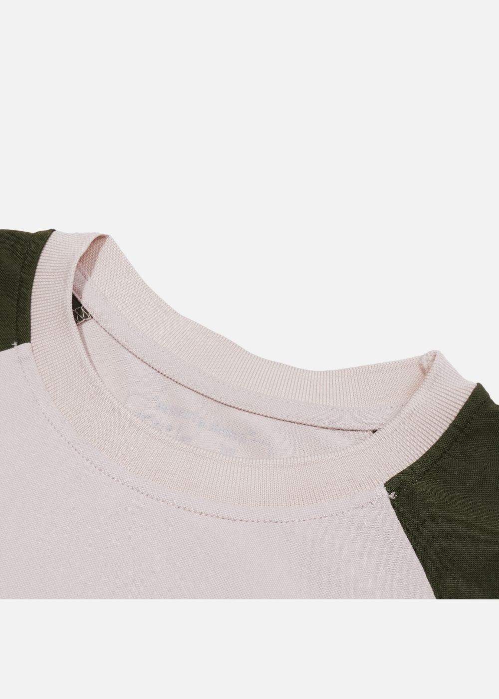 Áo Thun Raglan Phối Màu Seventy Seven 03 Be Xanh Lá - YaMe.vn