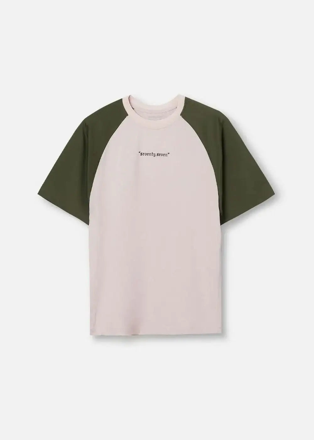 Áo Thun Raglan Phối Màu Seventy Seven 03 Be Xanh Lá - YaMe.vn