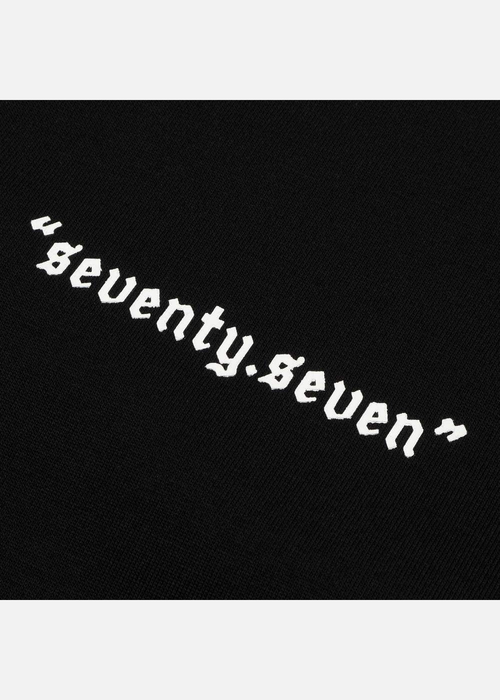Áo Thun Cotton Line Art Co Giãn Seventy Seven 04 Đen - YaMe.vn