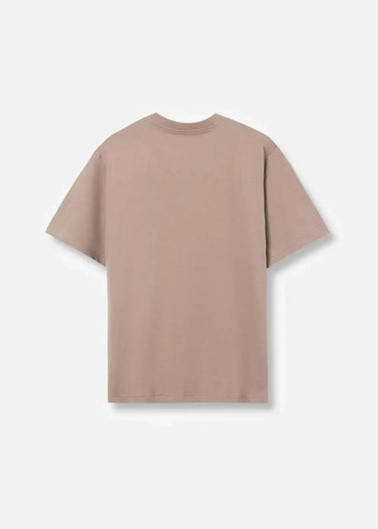 Áo Thun Cotton Line Art Co Giãn Seventy Seven 04 Nâu Đậm - YaMe.vn