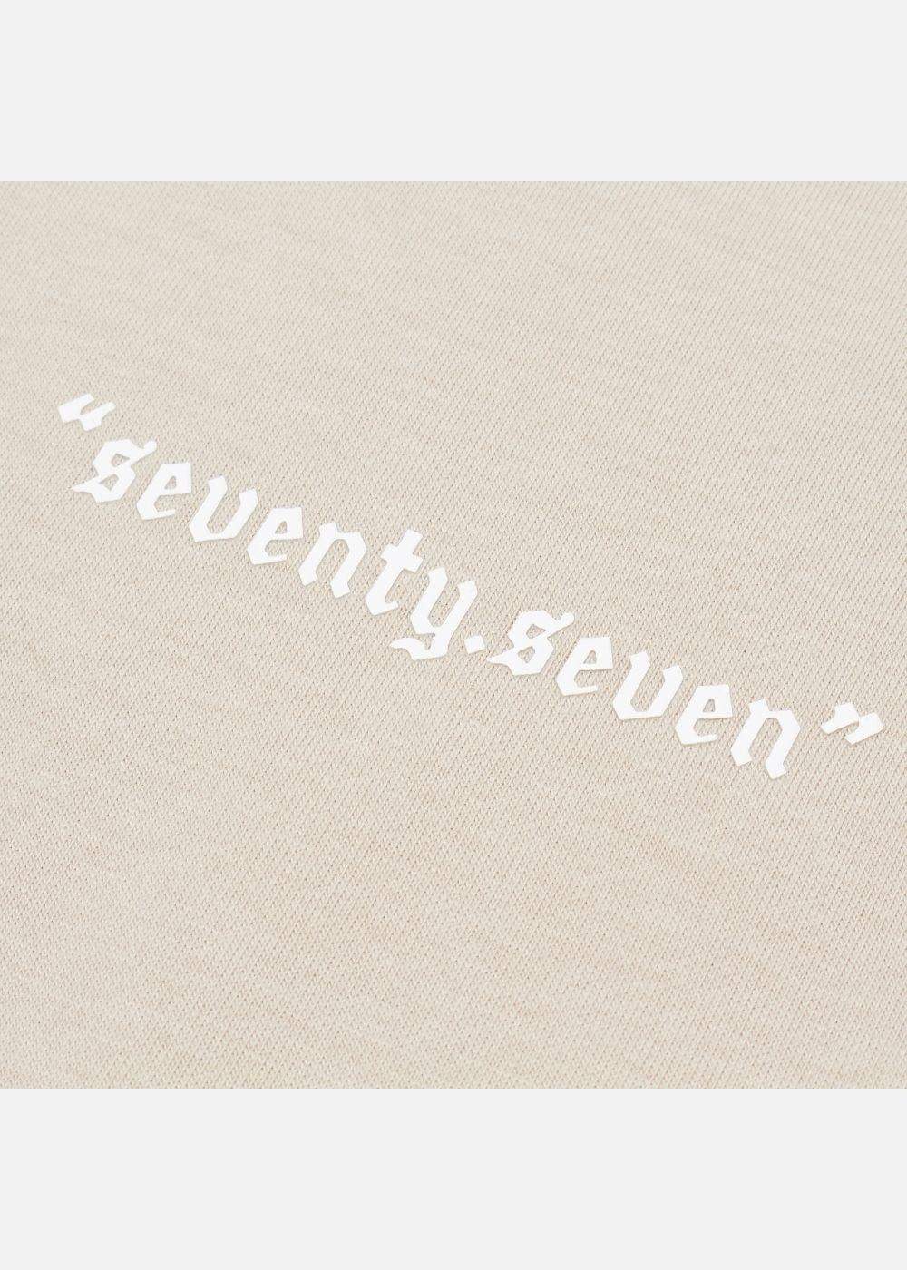 Áo Thun Cotton Line Art Co Giãn Seventy Seven 04 Nâu Nhạt - YaMe.vn