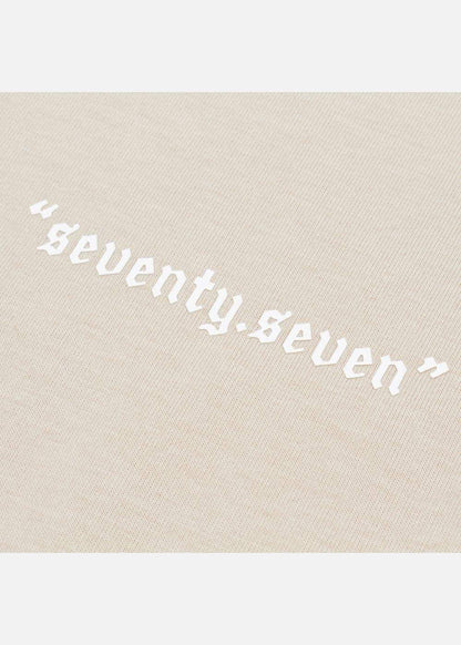 Áo Thun Cotton Line Art Co Giãn Seventy Seven 04 Nâu Nhạt - YaMe.vn