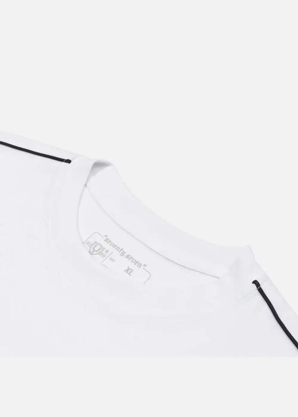 Áo Thun Cotton Line Art Co Giãn Seventy Seven 04 Trắng - YaMe.vn