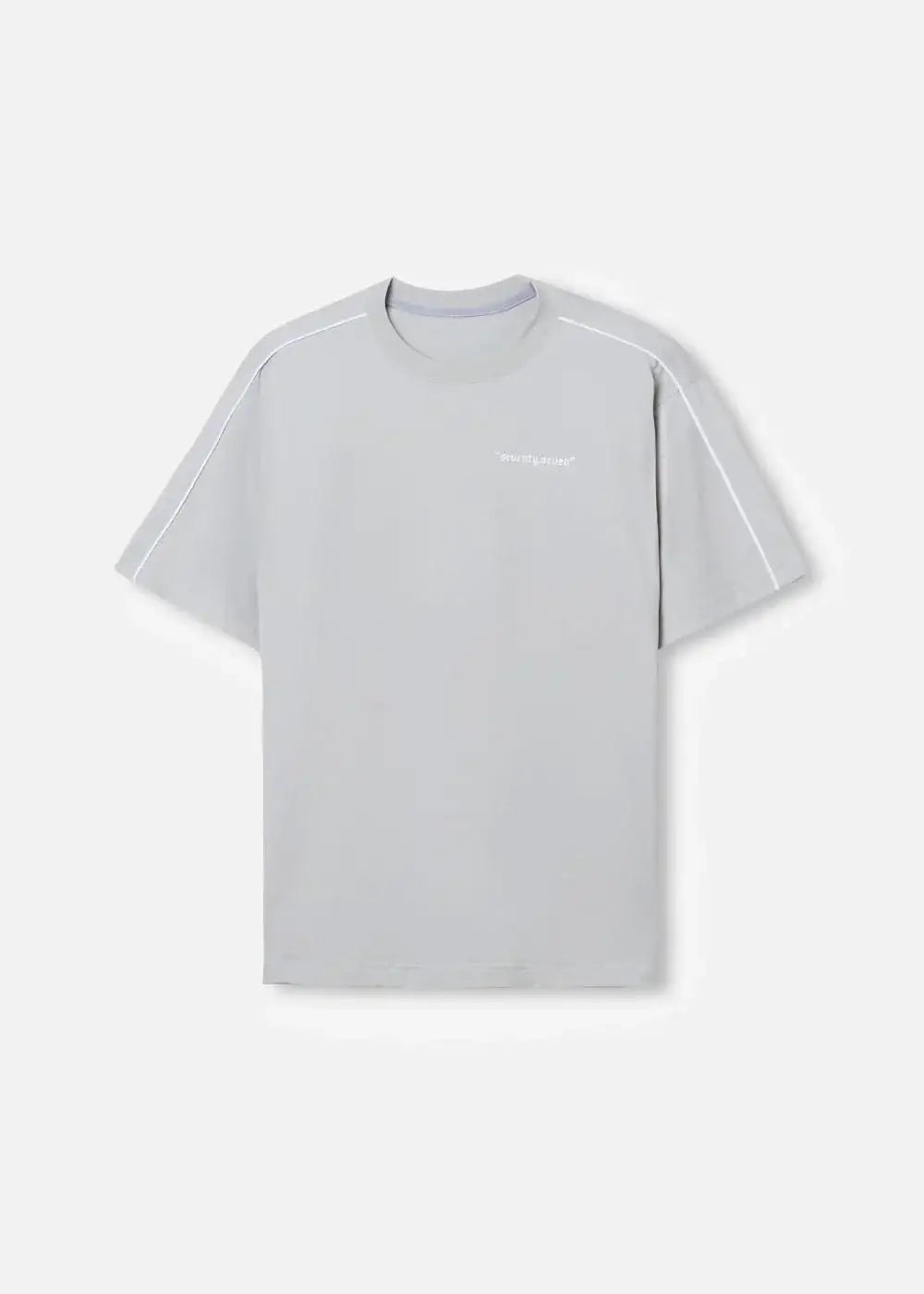 Áo Thun Cotton Line Art Co Giãn Seventy Seven 04 Xám Nhạt - YaMe.vn