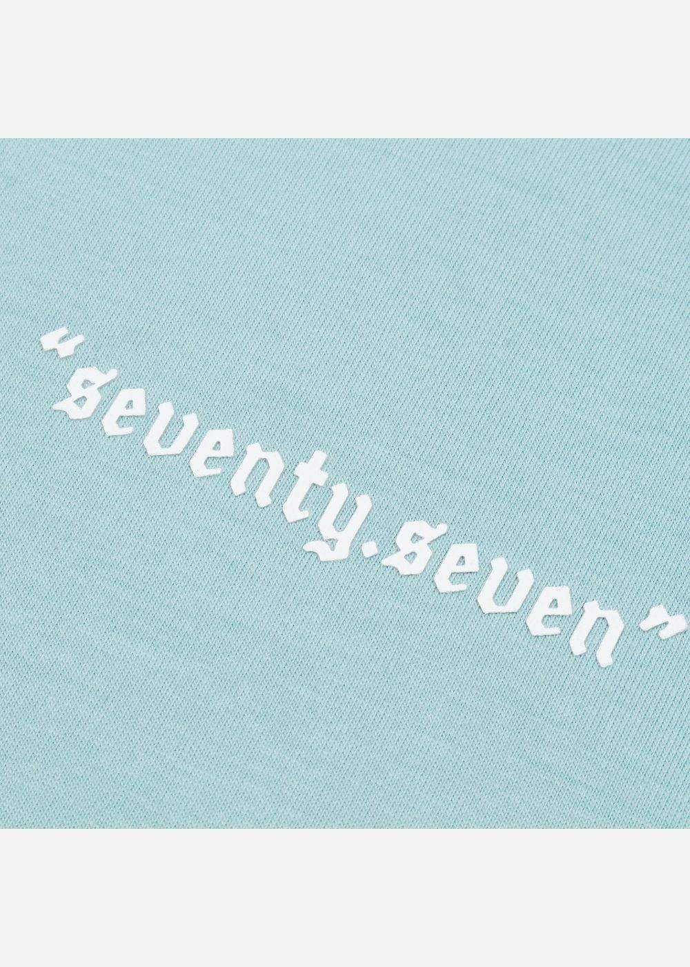 Áo Thun Cotton Line Art Co Giãn Seventy Seven 04 Xanh Ngọc Nhạt - YaMe.vn