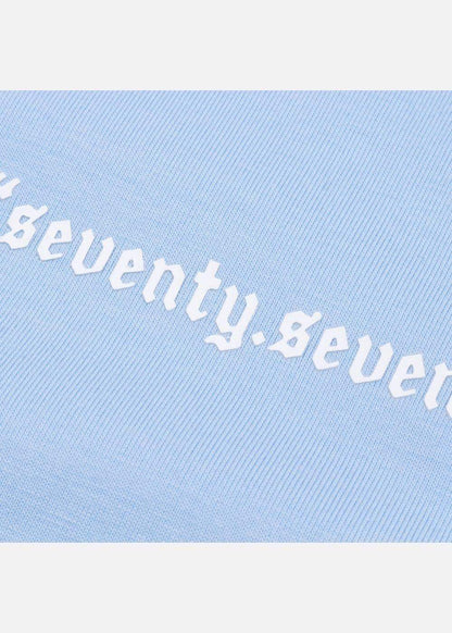 Áo Thun Cotton Line Art Co Giãn Seventy Seven 04 Xanh Dương Nhạt - YaMe.vn