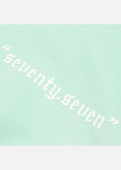 Áo Thun Cotton Line Art Co Giãn Seventy Seven 04 Xanh Ngọc Pastel - YaMe.vn