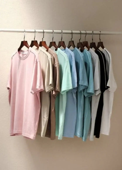 Áo Thun Cotton Line Art Co Giãn Seventy Seven 04 Xanh Ngọc Pastel - YaMe.vn