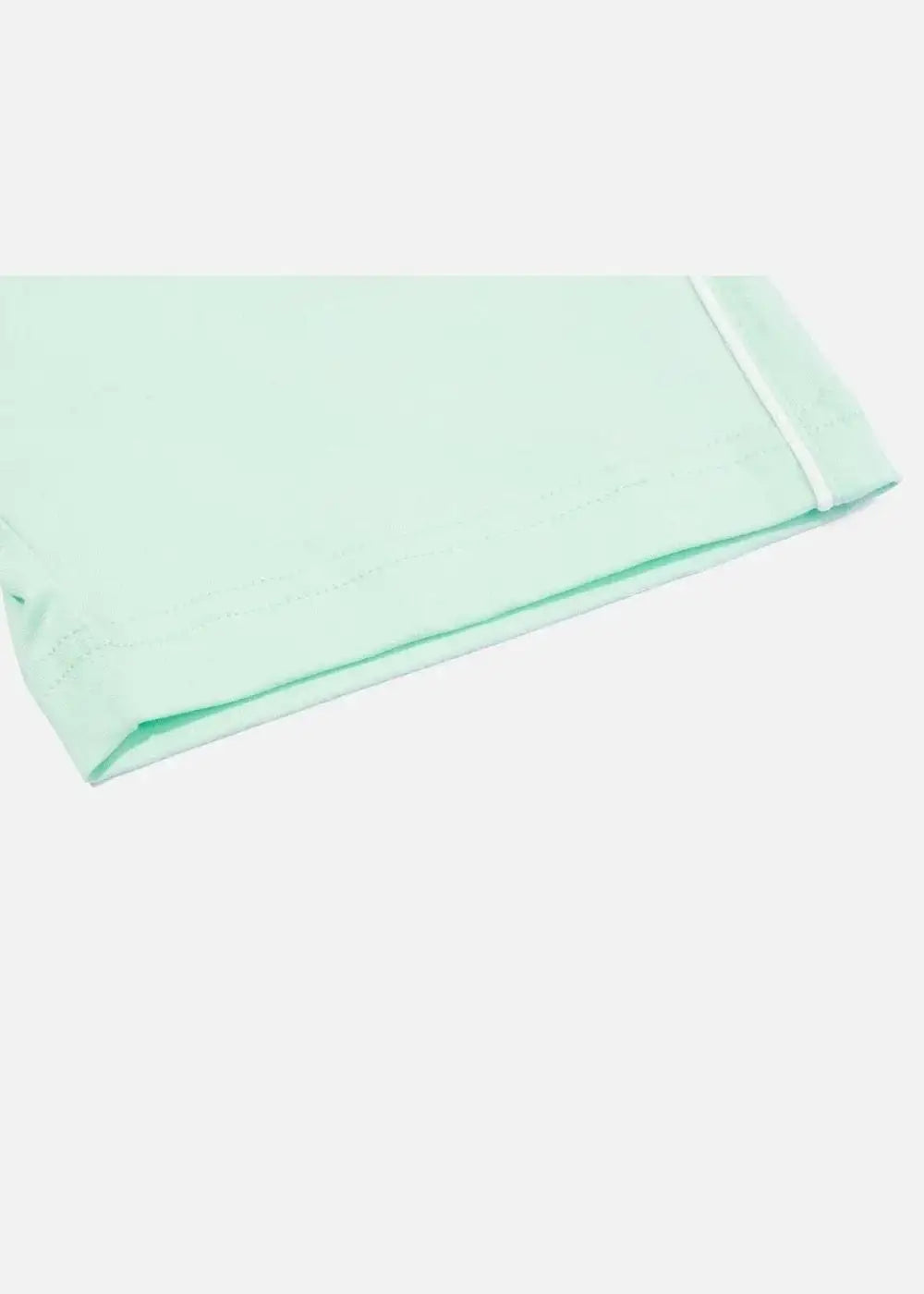 Áo Thun Cotton Line Art Co Giãn Seventy Seven 04 Xanh Ngọc Pastel - YaMe.vn