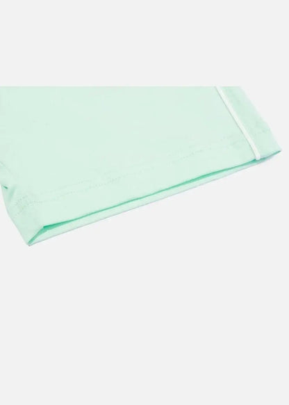 Áo Thun Cotton Line Art Co Giãn Seventy Seven 04 Xanh Ngọc Pastel - YaMe.vn