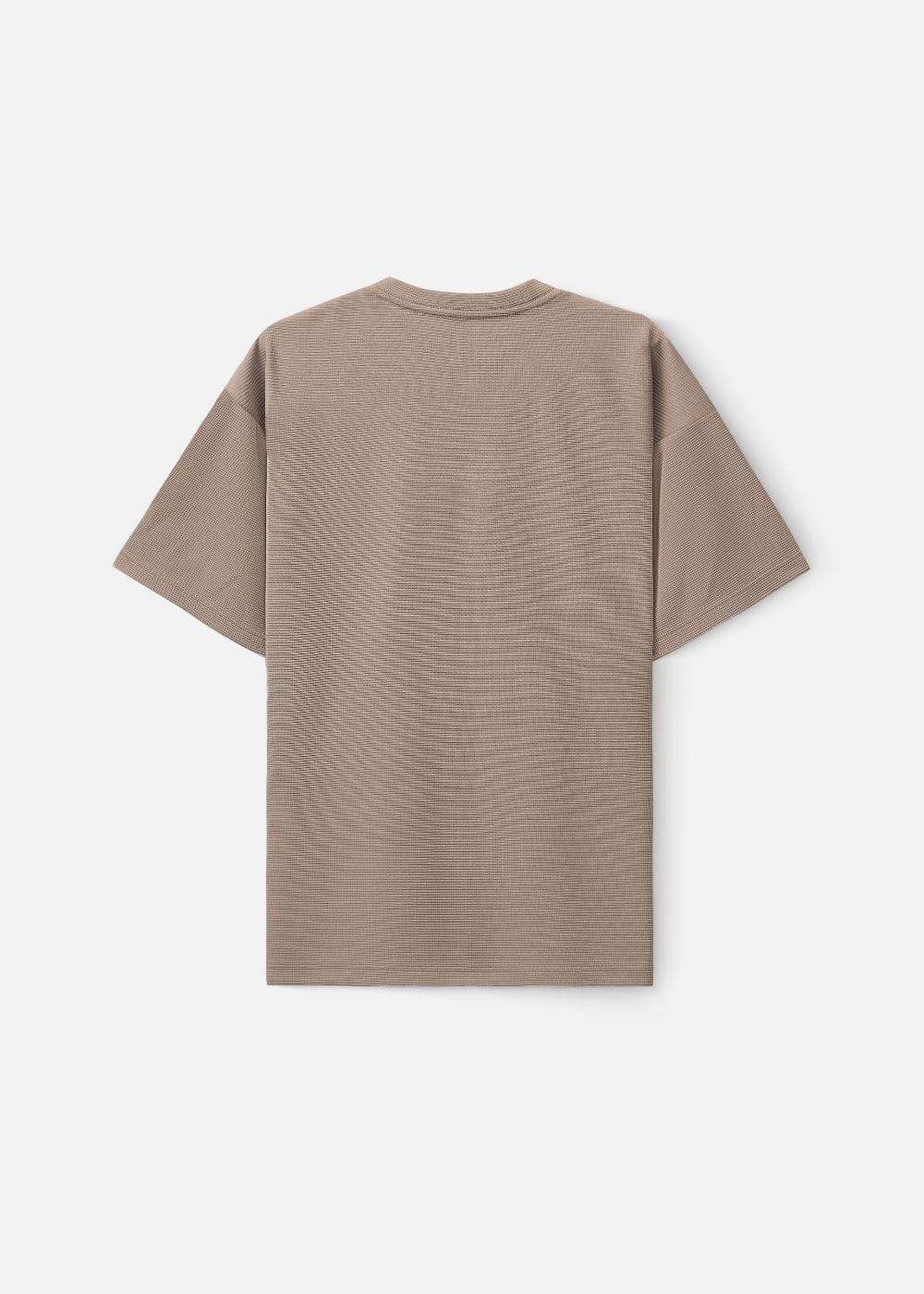 Áo Thun Tay Ngắn Waffle Thoáng Khí Seventy Seven 10 Nâu - YaMe.vn