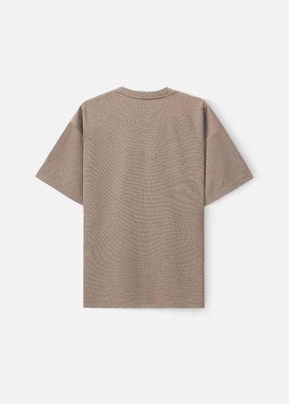 Áo Thun Tay Ngắn Waffle Thoáng Khí Seventy Seven 10 Nâu - YaMe.vn