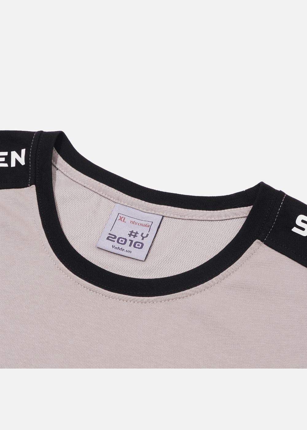 Áo Thun 3 Lỗ Cotton Thoáng Khí Seventy Seven 14 Nâu Nhạt - YaMe.vn