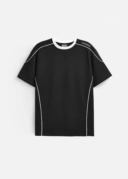 Áo Thun Waffle Co Giãn Seventy Seven 41 Đen - YaMe.vn