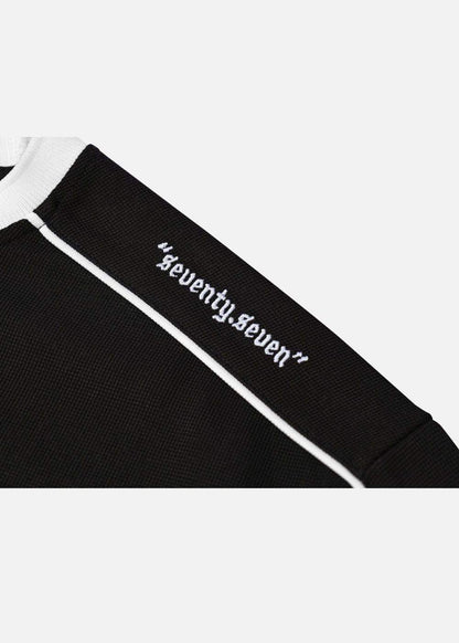 Áo Thun Waffle Co Giãn Seventy Seven 41 Đen - YaMe.vn