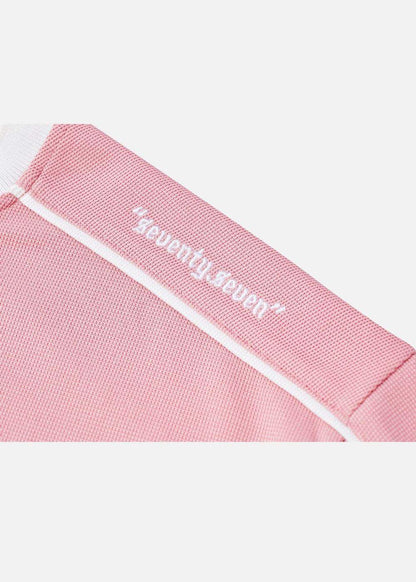 Áo Thun Waffle Co Giãn Seventy Seven 41 Hồng - YaMe.vn
