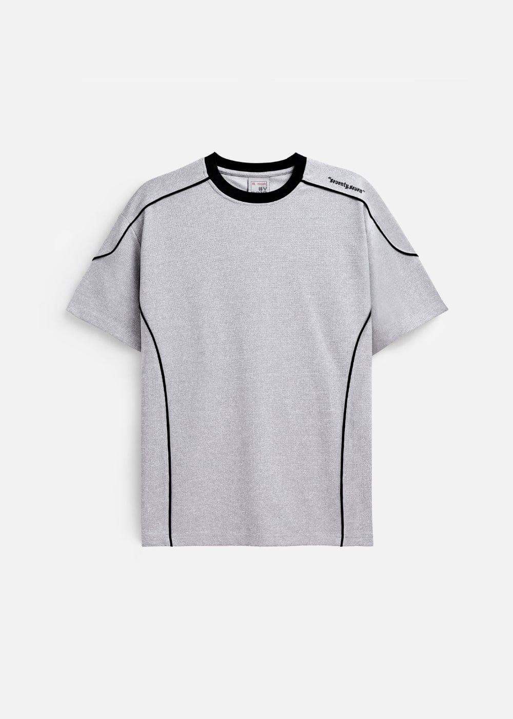 Áo Thun Waffle Co Giãn Seventy Seven 41 Xám - YaMe.vn
