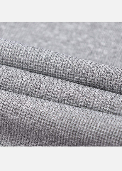 Áo Thun Waffle Co Giãn Seventy Seven 41 Xám - YaMe.vn