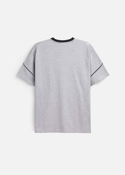 Áo Thun Waffle Co Giãn Seventy Seven 41 Xám - YaMe.vn