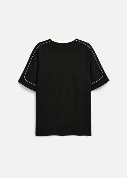 Áo Thun Waffle Co Giãn Seventy Seven 42 Đen - YaMe.vn