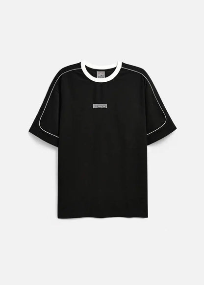 Áo Thun Waffle Co Giãn Seventy Seven 42 Đen - YaMe.vn