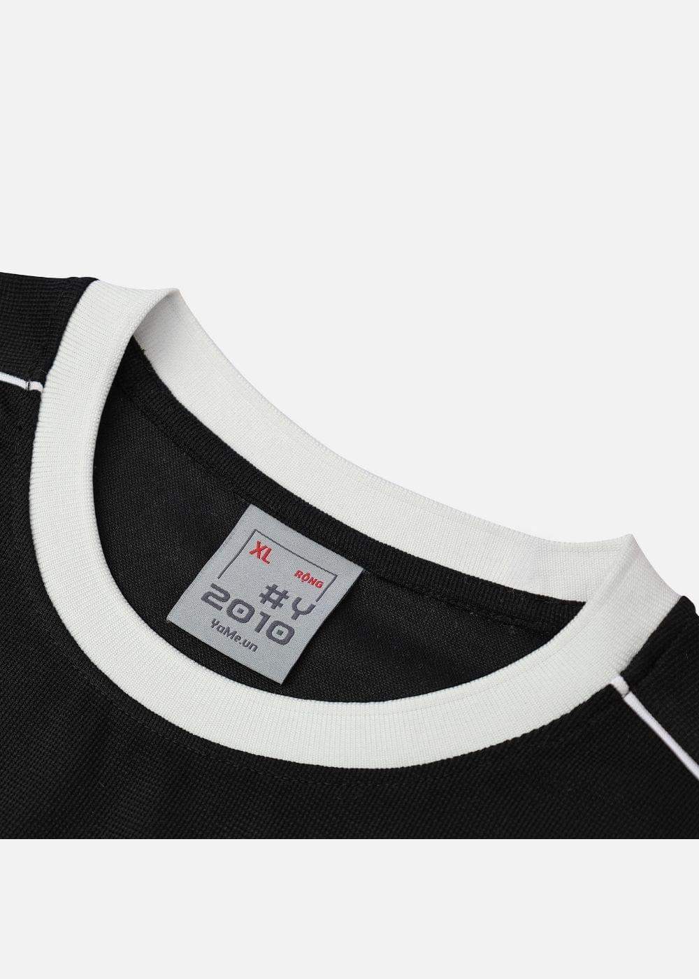 Áo Thun Waffle Co Giãn Seventy Seven 42 Đen - YaMe.vn