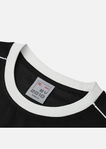 Áo Thun Waffle Co Giãn Seventy Seven 42 Đen - YaMe.vn