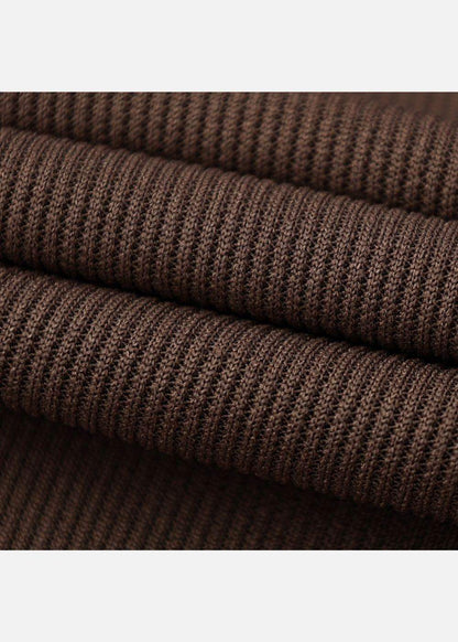 Áo Thun Ribbing Mềm Mại Bền Bỉ Seventy Seven 43 Nâu - YaMe.vn