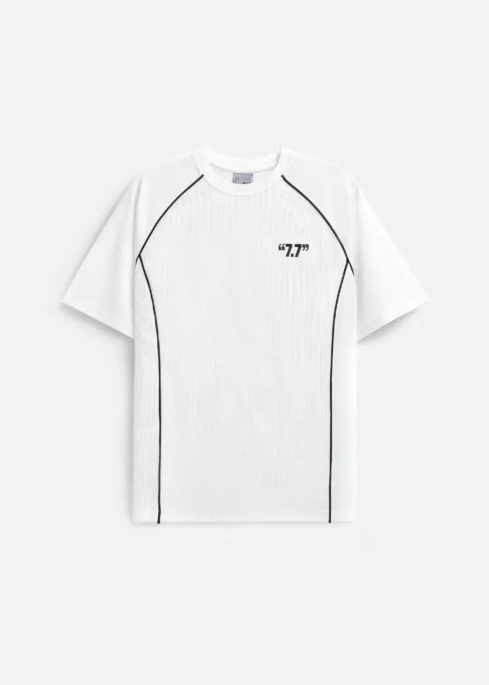 Áo Thun Ribbing Mềm Mại Bền Bỉ Seventy Seven 43 Trắng - YaMe.vn