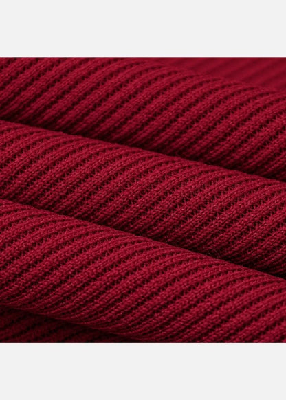 Áo Thun Tay Ngắn Vải Ribbing Co Giãn Seventy Seven 45 Đỏ Đậm - YaMe.vn