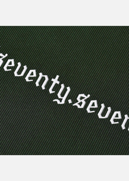 Áo Thun Tay Ngắn Vải Ribbing Co Giãn Seventy Seven 45 Xanh Lá Đậm - YaMe.vn